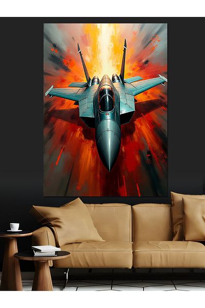 Tablomega Jetin Speed ​​Wings Decorative Canvas - Mdf Wooden Painting