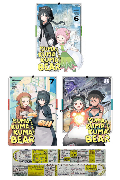 Kayıp Kıta Yayınları Kuma Kuma Kuma Bear 6-7-8. Ciltler Manga Seti + Mat. Öğr...