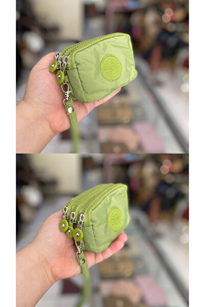 rinkadoll Новий дизайн невеликого легкого гаманця на трьох блискавках з водонепроникним тканинним ремінцем