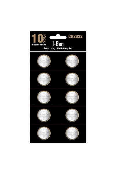 I Gen I-gen Cr2032 Pil 10'lu Paket Tartı, Baskül, Şeker Ölçüm Cihazı Pili Lit...