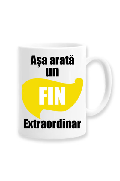 OEM Cana albă personalizată „Așa arată o aripioară extraordinară”, INOVATIX. ...