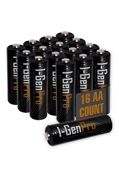 I Gen I-gen Pro P133 16 Adet Aa 2950 Mah Şarj Edilebilir Kalem Pil 1.2v Ni-mh...