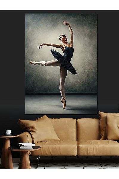 Tablomega Ballerina Elegant Pose Decorative Canvas - Mdf Wooden Painting