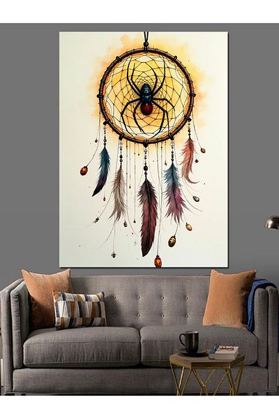 Tablomega Dream Catcher Magic Decorative Canvas - Mdf Wooden Painting