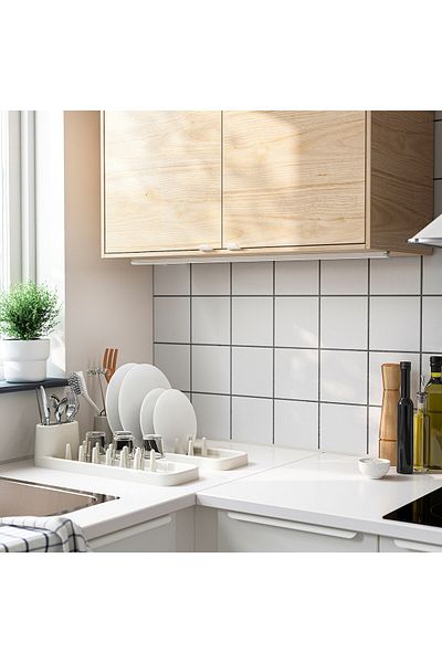 IKEA ST MLING Dish Drainer, Off-white, 48 cm