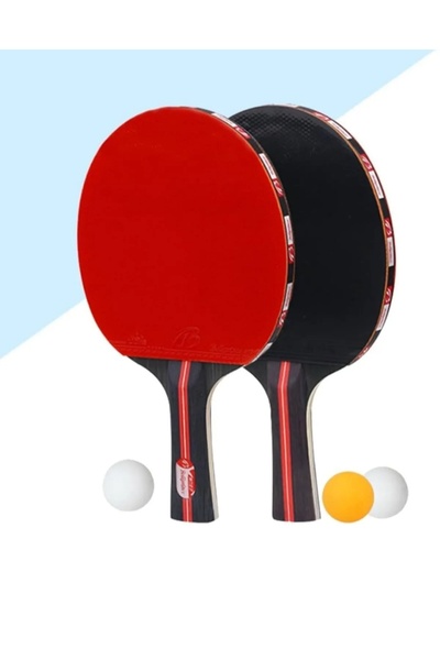 admay Masa Tenis Raket Seti 2 Raket + 3 Top