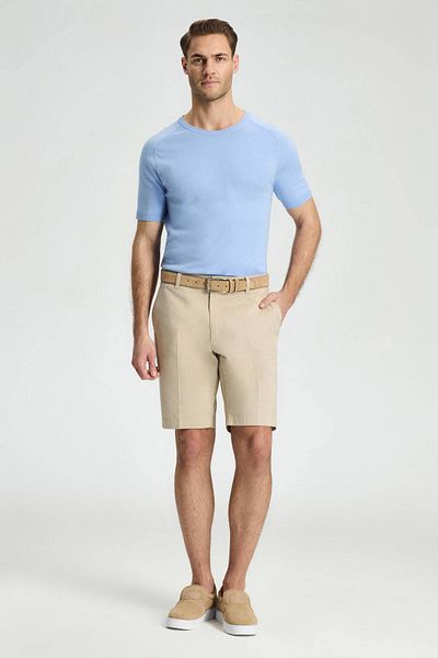 Hemington Cotton Blend Sand Color Chino Shorts