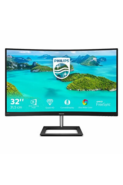 Philips 325E1C 31.5" 75Hz 4Ms VGA+HDMI+DP WQHD FreeSync VA Curved Vesa Monitör