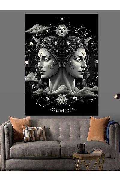 Tablomega Gemini Magic Decorative Canvas - Mdf Wood Table