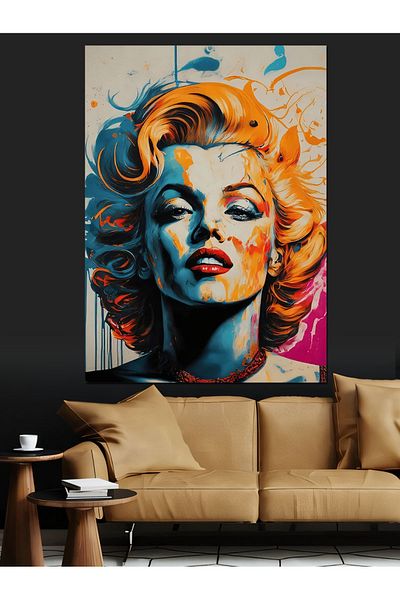 Tablomega Διακοσμητικός καμβάς Marilyn Monroe Art - Ξύλινη επιφάνεια MDF