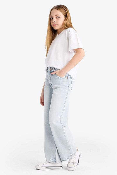 DeFacto Pantaloni drepți largi pentru fete F3150A825SM