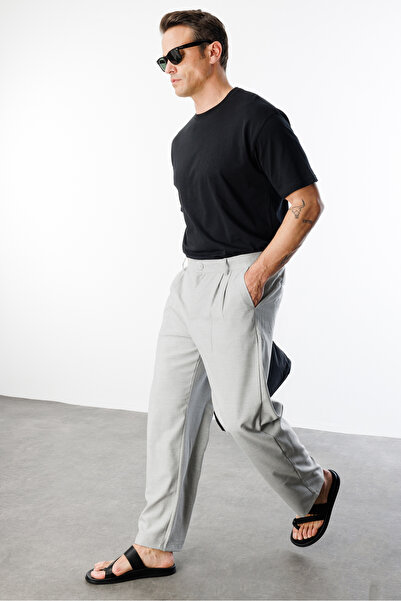 GENIUS STORE Erkek Baggy Fit Kumaş Pantolon ERKEK-KUMAŞ-PANTOLON