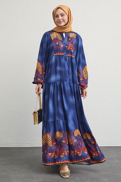 InStyle Rochie casual albastru bleumarin cu plăcuță