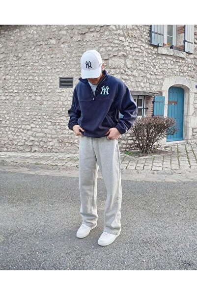 Tarz Cool Ανδρικά φαρδιά Palazzo Cozy Clothing Φούτερ Γκρι