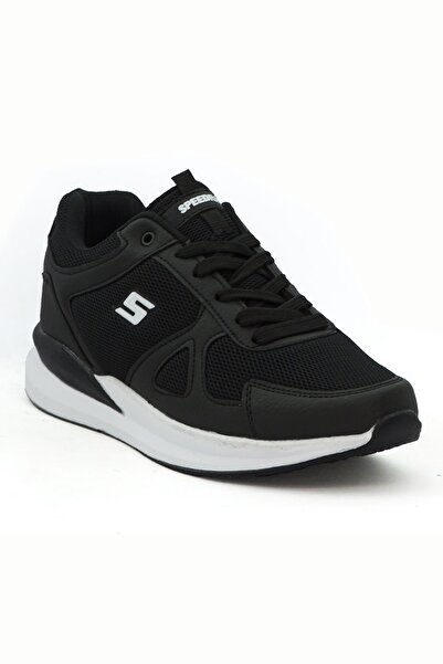 speedrace Siyah Unisex Rahat Esnek Sneaker Spor Ayakkabı 2101