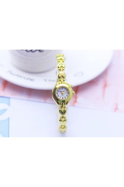 Toz Vintage Kalpli Yuvarlak Gold Vintage&retro Saat