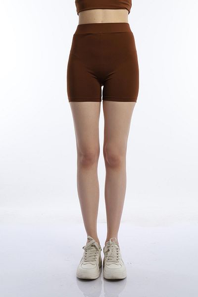Polo State Pantaloni scurți maro Slim Fit Allegro pentru damă