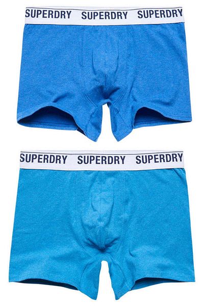 SUPERDRY Dual Logo Boxers - 2 pairs SUPERDRY