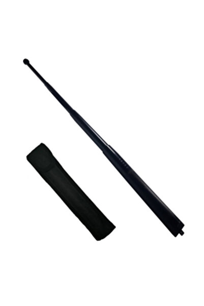 Depox Teleskopická ocelová hůl, 3 díly, černá