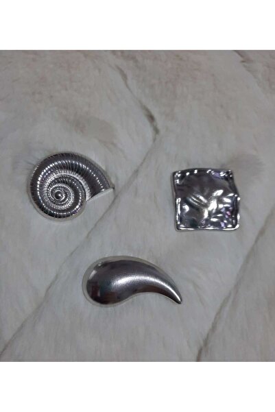 beyna aksesuar Σετ κουμπιών μεγάλου μεγέθους σε ασημί χρώμα (καμπάνα, καμπάνα, γιλέκο, φόρεμα)