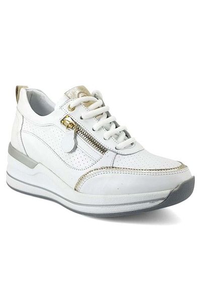 Mammamia 3160 Pantofi de damă casual din piele naturală-alb