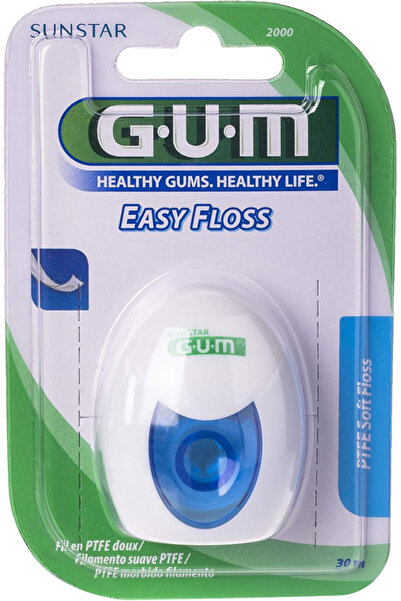 GUM Gum Easy Floss Dental Floss - PTFE Soft Floss - Removes Plaque-Keep Gums Healthy- 30M