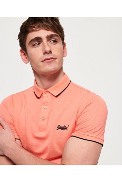 SUPERDRY Tricou Polo Classic Lite Micro Pique Portocaliu