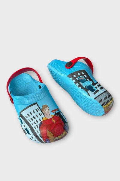 Liger Superhero Children's Sandals Slippers Blue - Red