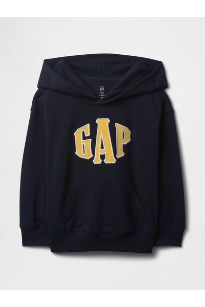 GAP Erkek Bebek Lacivert VintageSoft Gap Logo Havlu Kumaş Sweatshirt