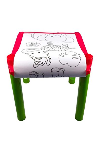 OEM Masuta de colorat pentru copii cu 3 metrii de Hartie inclusa si Creioane ...