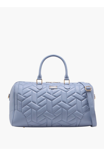 Wave حقيبة دافل مبطنة بمقابض مزدوجة وسحاب للإغلاق - العرض 28 سم × الطول 19 سم...