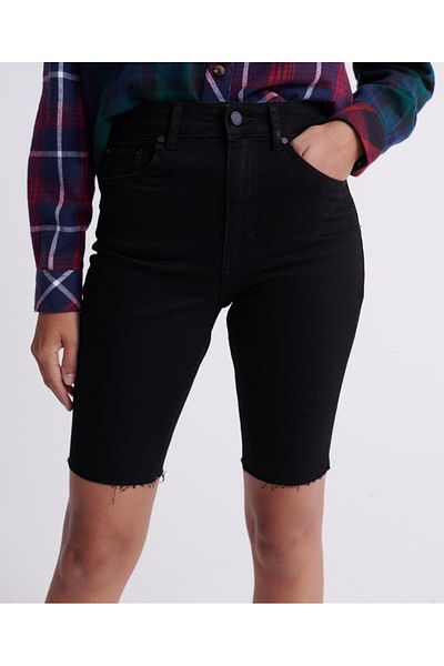 SUPERDRY Women's shorts Kari Long Line Short Black