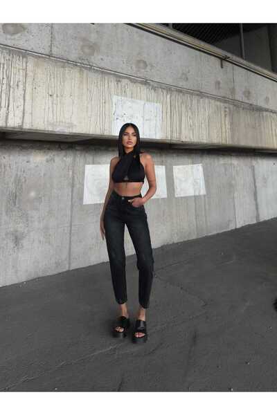 Pelin Jeans MOM JEANS S VYSOKÝM PASEM