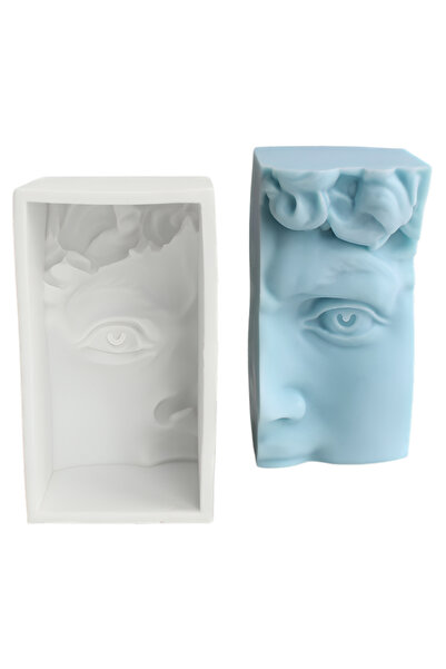 Alze Kimya Hobi David Büst Yüz Silikon Kalıbı - Dekoratif Mum & Heykel Yapımı...