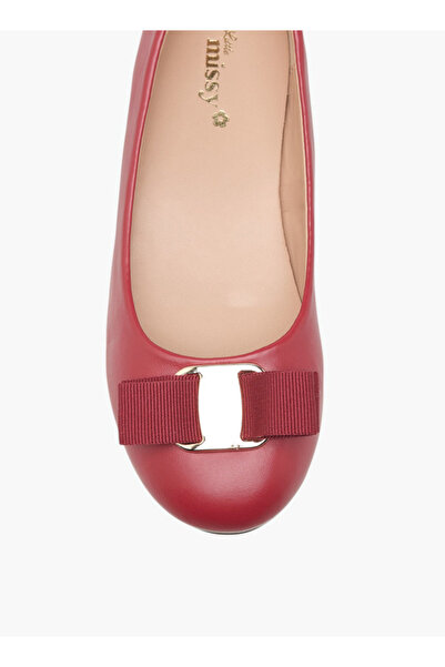 Little Missy Bow Accent Slip-On Ballerina Shoes