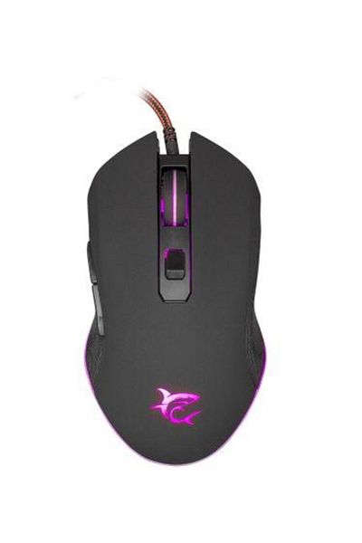 white shark Mouse Optic White Shark GM-3001 CYRUS, 3.200 dpi, iluminat LED (Negru)