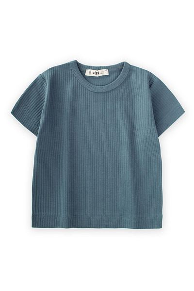 Cigit Πράσινο Basic Corded T-Shirt Ηλικιακή ομάδα 1-5
