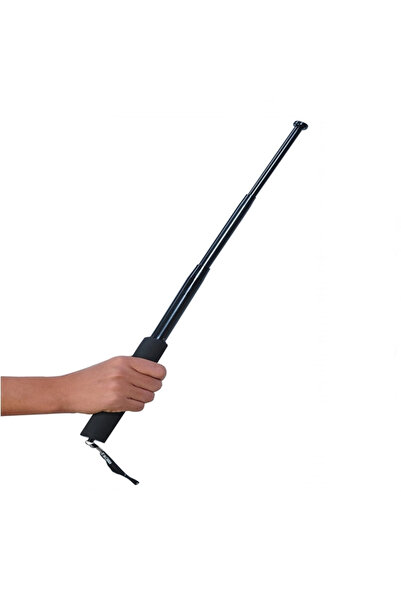 Depox Teleskopická hůl, IdeallStore, 65 cm, houbovitá rukojeť, černá