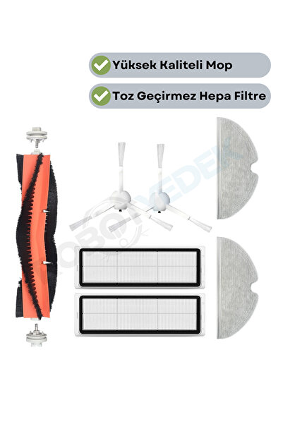 robotyedek Set de mop cu aspirator Xiaomi 2c - Filtru Hepa și perie de schimb...