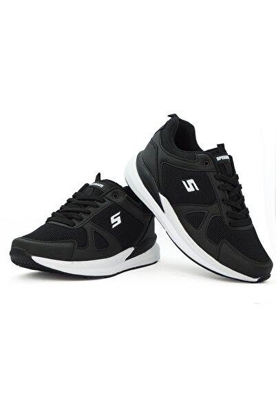 speedrace Siyah Unisex Rahat Esnek Sneaker Spor Ayakkabı 2101