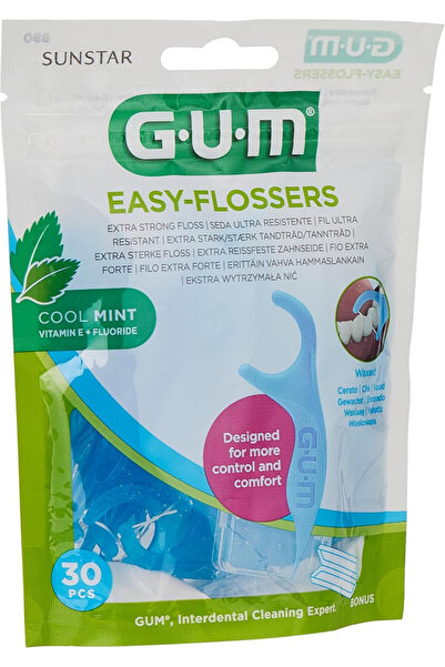 GUM Easy Flossers Dental Floss-With Convenient Travel Case