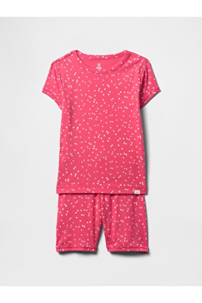 GAP Kız Çocuk Pembe Organik Pamuk Pijama Takımı