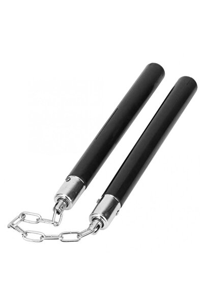 Depox Nunčaky IdeallStore, gumové, s řetízkovým uchycením, černé, 30 cm