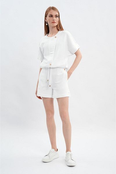 Escada Sport String Tied Short Length Cotton Shorts