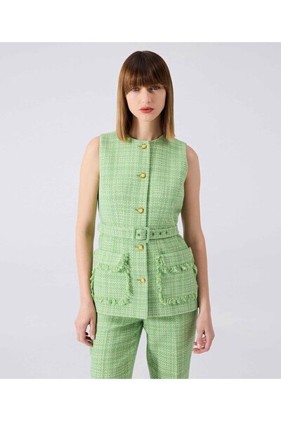 Machka Kemerli tüvit yelek