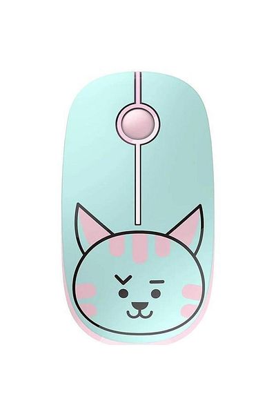 TELLUR Mouse Optice Wireless Tellur Pisica, 2.4Ghz, 1600 dpi, nano receiver (Albastru/Roz)