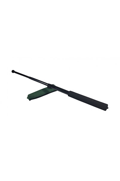 Depox Teleskopická hůl, 64 cm, houbovitá rukojeť, černá