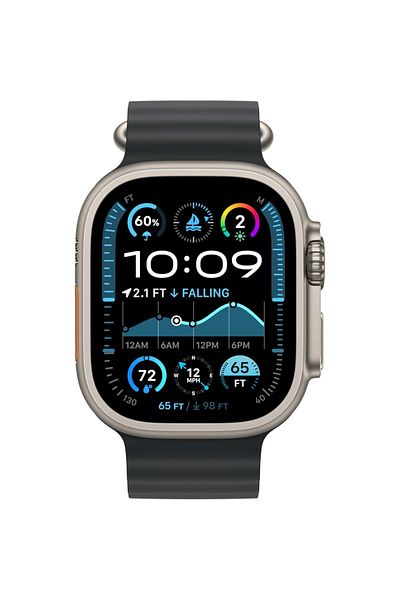 Generic Ocean Band Silicone Strap for Smart Watch 42/44/45/49mm, Compatible with Series 9/8/7/6/5/4/3/2/1/SE