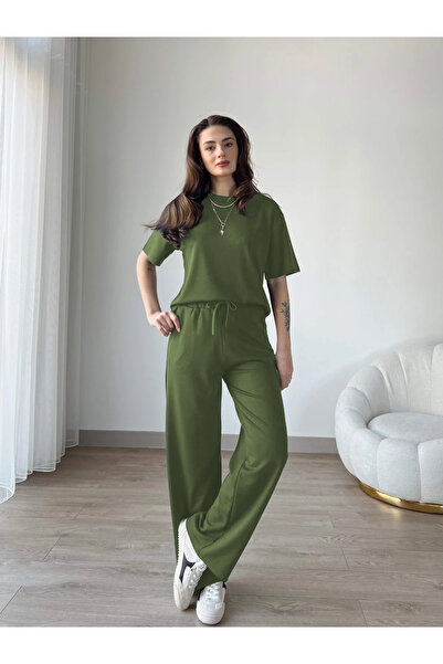 YAKAMEL Kadın Modal Penye Full Esnek Süper Yüksek Bel Alt Üst Takım