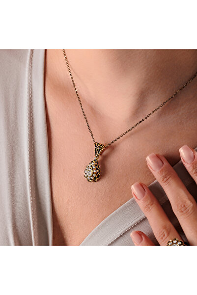 Atelier LEO Handmade Jewellery DANA BURNU BAKIR EL YAPIMI KRİSTAL TAŞLI KARAR...
